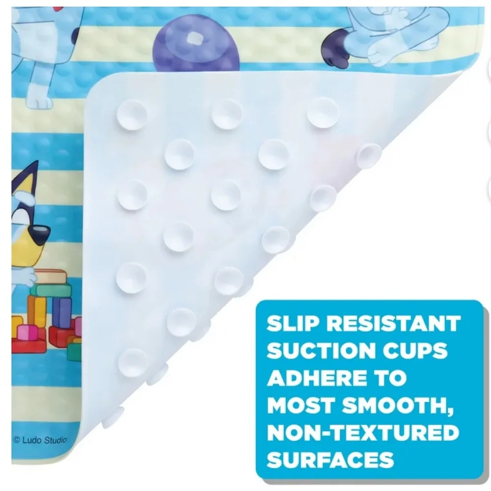 Bluey & Friends Bath Mat 15x 28 approx NWOT